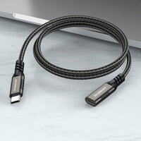 Thumbnail for Simplecom CAU605 USB-C Male to Female Extension Cable USB 3.2 Gen2 PD 100W 20Gbps 0.5M