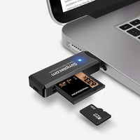 Thumbnail for Simplecom CR301B 2 Slot SuperSpeed USB 3.0 Card Reader