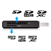 Thumbnail for Simplecom CR301B 2 Slot SuperSpeed USB 3.0 Card Reader