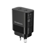 Thumbnail for Simplecom CU221 Dual USB-C Fast Wall Charger PD 20W for Phone Tablet