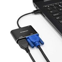 Thumbnail for Simplecom DA316A USB to HDMI + VGA Video Card Adapter with 3.5mm Audio