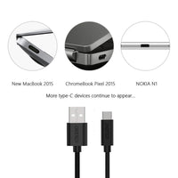 Thumbnail for CHOETECH AC0004 USB-A to USB-C Charge & Sync Cable 3M Black