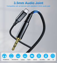 Thumbnail for CHOETECH AUX006 Type-C To 3.5mm Audio Cable 1M