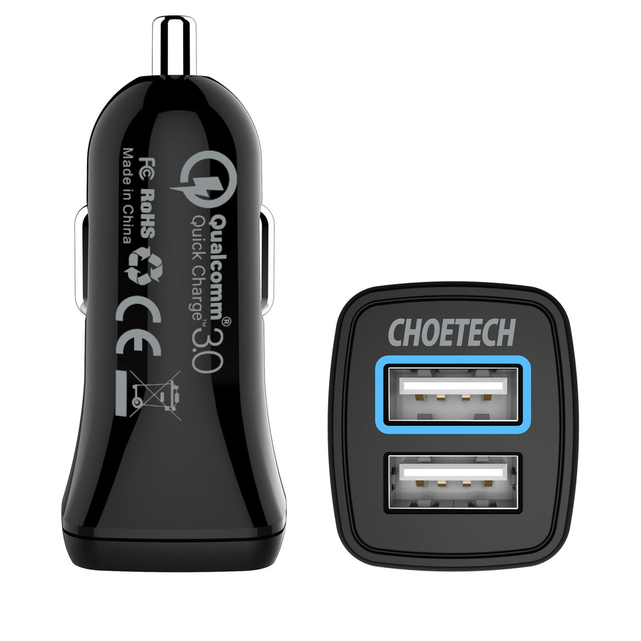 CHOETECH C0051 Quick Charge 3.0 Tech 30W Car Charger