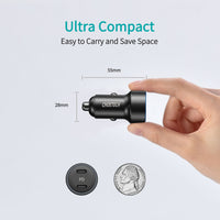 Thumbnail for CHOETECH C0054 2-Port 40W USB-C Car Charger Adapter