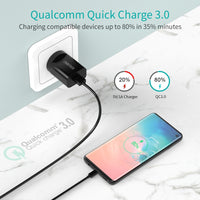 Thumbnail for CHOETECH Q5003 18W QC Quick Charger (Black)