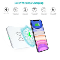 Thumbnail for CHOETECH T511-S Qi Certified 10W/7.5W Fast Wireless Charger Pad (White)