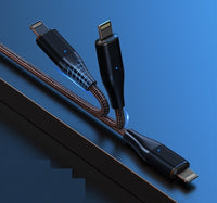 Thumbnail for CHOETECH XCC-1034 60W C to C 1M Cable with 3 Replaceable Connecter