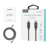 Thumbnail for CHOETECH XCC-1035 USB-C M to M PD3.1 240W Super Fast Charging Cable 1M