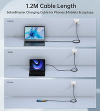 Thumbnail for CHOETECH XCC-1040 USB-C M to M 240W Super Fast Speed Gen3 Cable 1.2M