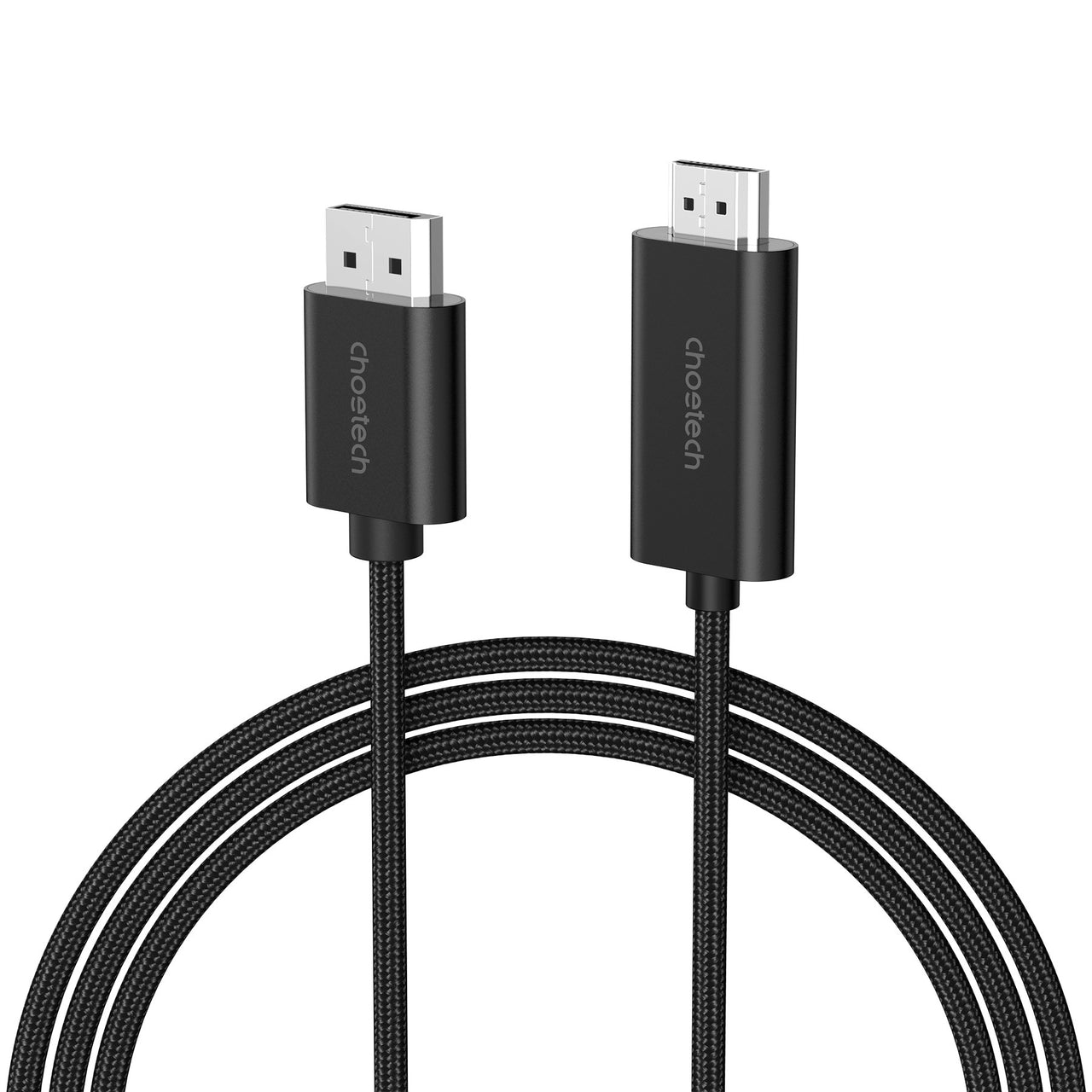 CHOETECH XDH01 4K 60Hz DisplayPort Male to HDMI Male Braided Cable 2M