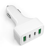 Thumbnail for 4-Port Car Charger (2 Ports PD + 2 Ports QC3.0 ) White