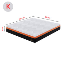 Thumbnail for Heavenly King Size Memory Foam Medium-Firm Feel 31cm Mattress