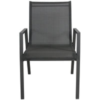 Thumbnail for Iberia 4pc Set Aluminium Outdoor Dining Table Chair Charcoal