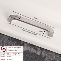 Thumbnail for Brushed ZINC Kitchen Door Cabinet Drawer Handle Pulls 96MM