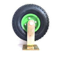 Thumbnail for 10Inch Fixed Castor Caster Pneumatic Tyres Tyre  Wheel Trolley Cart Wheelbarrow