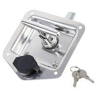 Thumbnail for Trailer Door Latch Rv Door Tool Box Lock Gasket T-Handle with Keys 304 Stainless Steel