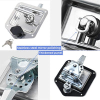 Thumbnail for Trailer Door Latch Rv Door Tool Box Lock Gasket T-Handle with Keys 304 Stainless Steel