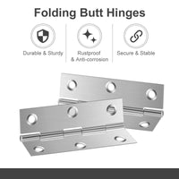 Thumbnail for Pack of 20 Hinge 3 Inch Stainless Steel Door Hinges Cabinet Door Hinges Furniture