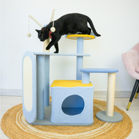 Thumbnail for Petwiz KityKat Playland Cat Tree Scratching Post Pole