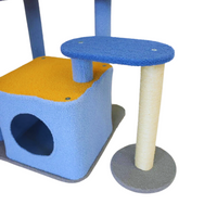 Thumbnail for Petwiz KityKat Playland Cat Tree Scratching Post Pole