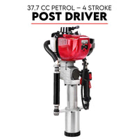 Thumbnail for Petrol Post Driver 4 Stroke Pile Star Picket Steel Post Fence Rammer Hole