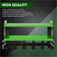 Thumbnail for Power Tool Organiser Wall Mounted Drill Storage Organizer Holder Hikoki Green