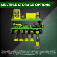 Thumbnail for Power Tool Organiser Wall Mounted Drill Storage Organizer Holder Hikoki Green