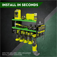 Thumbnail for Power Tool Organiser Wall Mounted Drill Storage Organizer Holder Hikoki Green