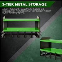 Thumbnail for Power Tool Organiser Wall Mounted Drill Storage Organizer Holder Hikoki Green