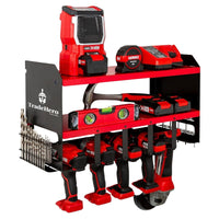 Thumbnail for Power Tool Organiser Wall Mounted Drill Storage Organizer Holder Milwaukee Red