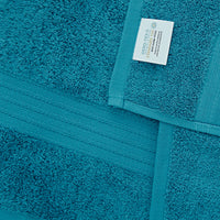 Thumbnail for Linenland 4 Piece Cotton Bath Towels Set - Blue