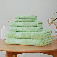 Thumbnail for Luxury 6 Piece Soft and Absorbent Cotton Bath Towel Set - Sage Green