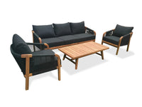 Thumbnail for Woodlands 5 Seat Outdoor Lounge Set