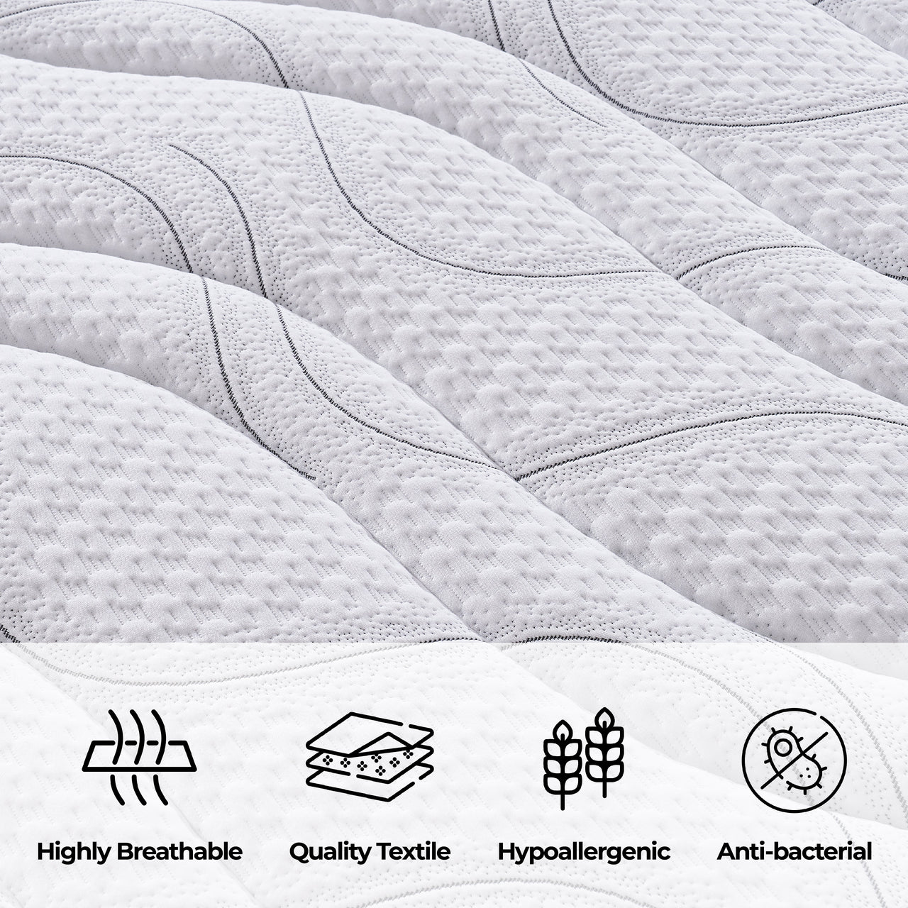 EasyDreamer Orthopaedic Euro Top Pocket Spring Queen Mattress