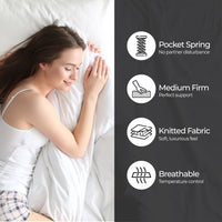 Thumbnail for Boxed Comfort Pocket Spring Mattress Double