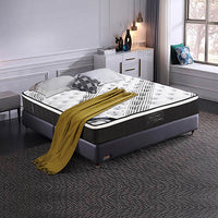 Thumbnail for Mattress Euro Top Queen Size Pocket Spring Coil with Knitted Fabric Medium Firm 33cm Thick