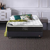 Thumbnail for Mattress Euro Top Queen Size Pocket Spring Coil with Knitted Fabric Medium Firm 33cm Thick