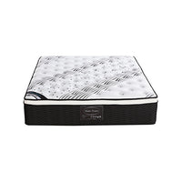 Thumbnail for Mattress Euro Top Queen Size Pocket Spring Coil with Knitted Fabric Medium Firm 33cm Thick