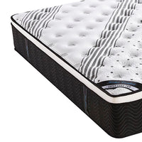 Thumbnail for Mattress Euro Top Queen Size Pocket Spring Coil with Knitted Fabric Medium Firm 33cm Thick