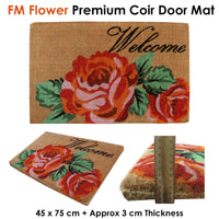 Thumbnail for Extra Thick Flower Premium Coir Door Mat