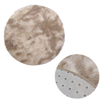 Thumbnail for 2-Toned Extra Light Weighted Shaggy Fluffy Floor Mat Natural