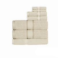 Thumbnail for Kingtex 550gsm Cotton 7 Pce Bath Sheet Set Linen