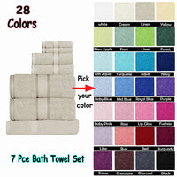 Thumbnail for Kingtex 550gsm Cotton 7 Pce Towel Set Aqua