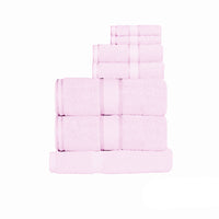 Thumbnail for Kingtex 550gsm Cotton 7 Pce Towel Set Baby Pink