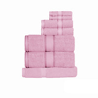 Thumbnail for Kingtex 550gsm Cotton 7 Pce Towel Set Rose