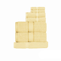 Thumbnail for Kingtex 550gsm Cotton 7 Pce Towel Set Yellow