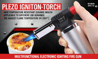 Thumbnail for Butane Torch Gas Blow Jet Lighter Refillable Soldering Gun Flame Heat Food BBQ