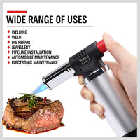 Thumbnail for Butane Torch Gas Blow Jet Lighter Refillable Soldering Gun Flame Heat Food BBQ