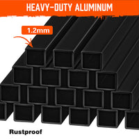 Thumbnail for HORUSDY 5.7M Aluminium Folding Step Ladder Extension Multi-Purpose Ladders 150KG